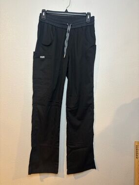 Women's Black Drawstring Scrub Pants